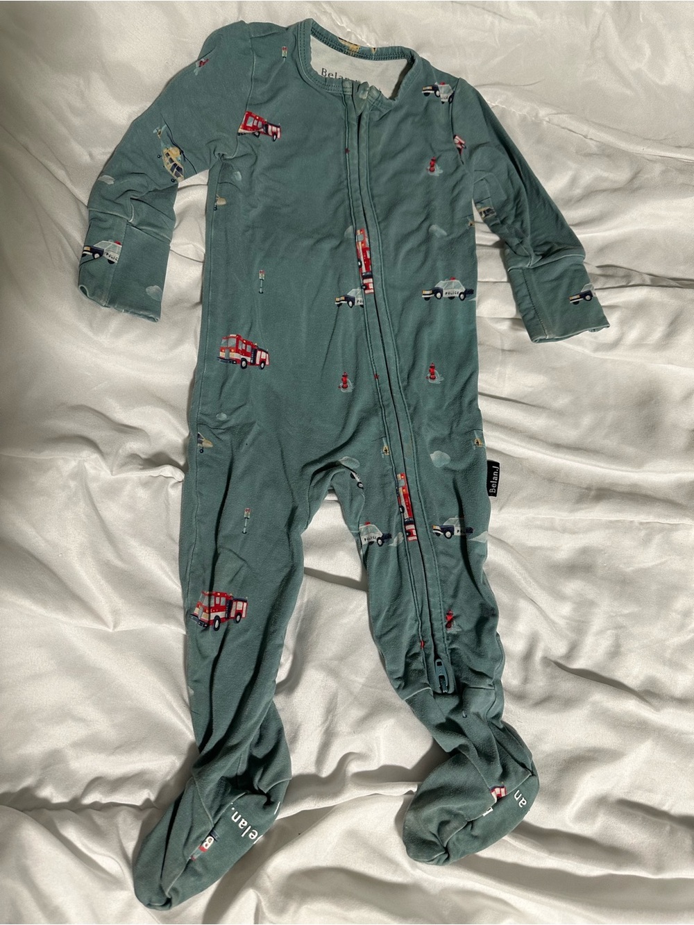 Belan. J Emergency vehicles Bamboo Footed One-Piece